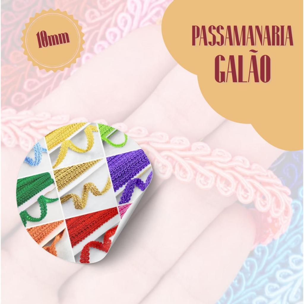Galão/ Passamanaria 91 10MM – 2, 5, 10 ou 2