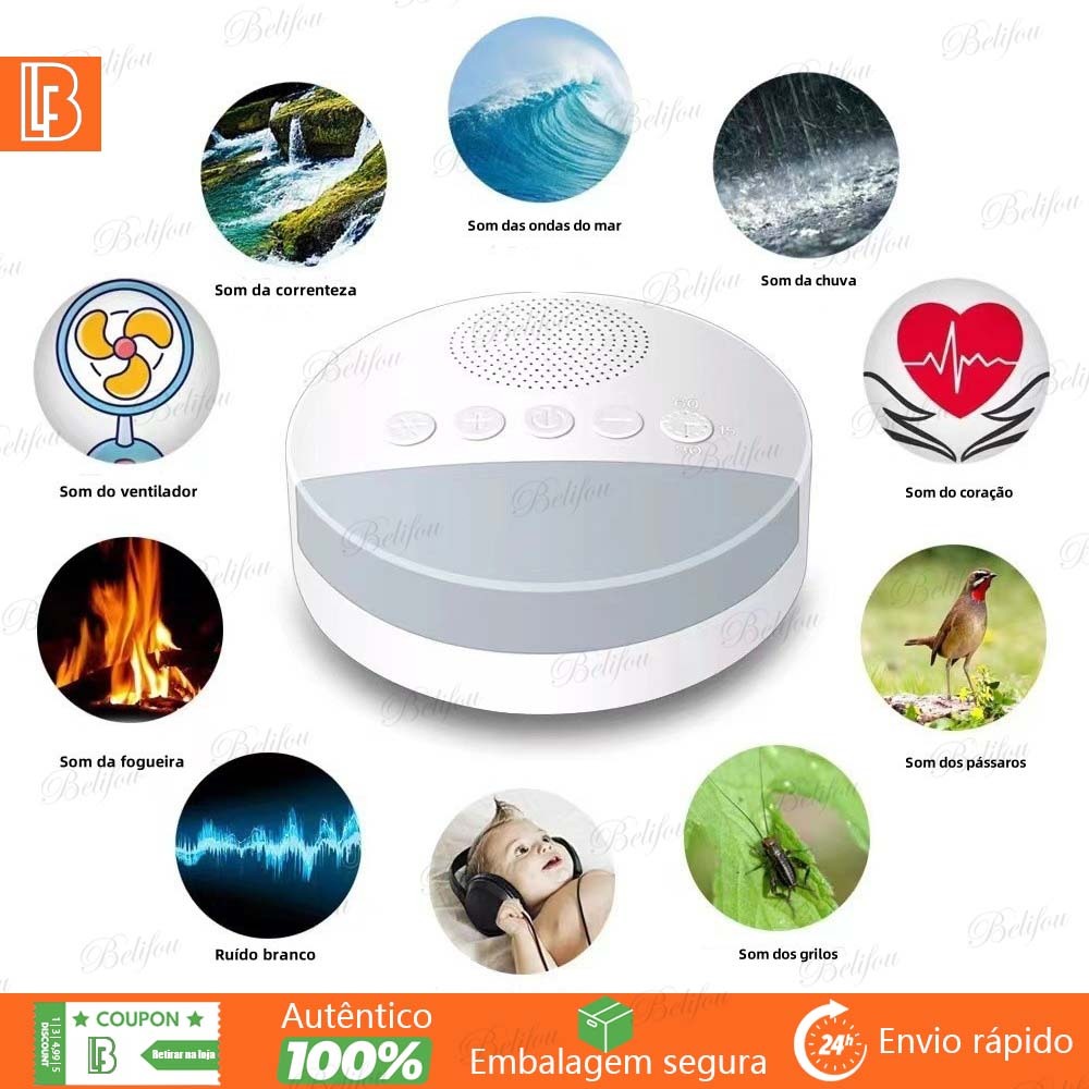 Aparelho Máquina de ruído branco Calmante Bebê 
