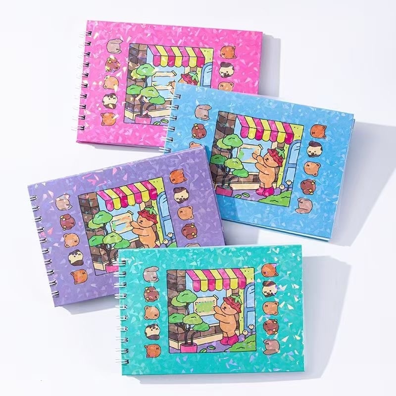 Livro de Colorir  50 Folhas Grossas Caderno de Des