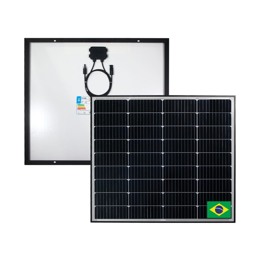 Placa Solar 100w Monocristalino Nacional Inmetro I