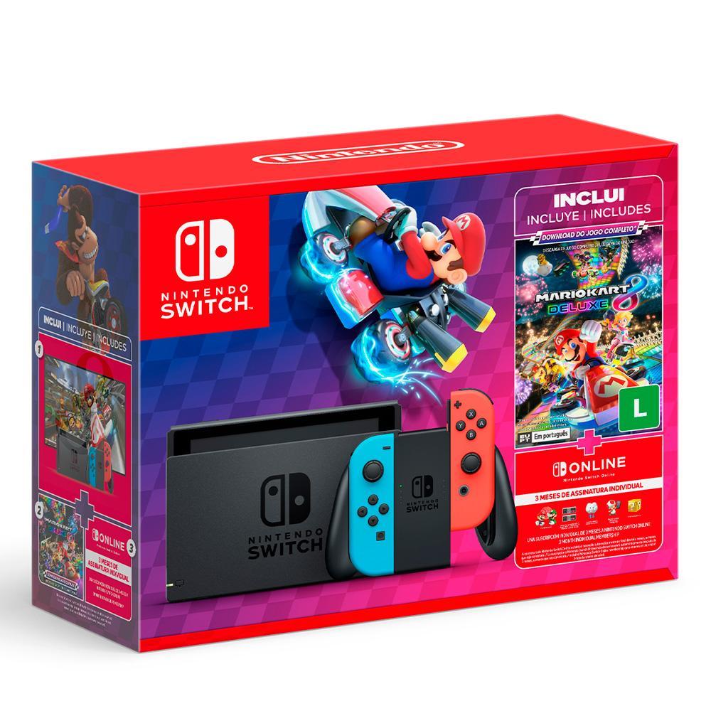 Bundle Nintendo Switch + Mario Kart 8 + 3NSO