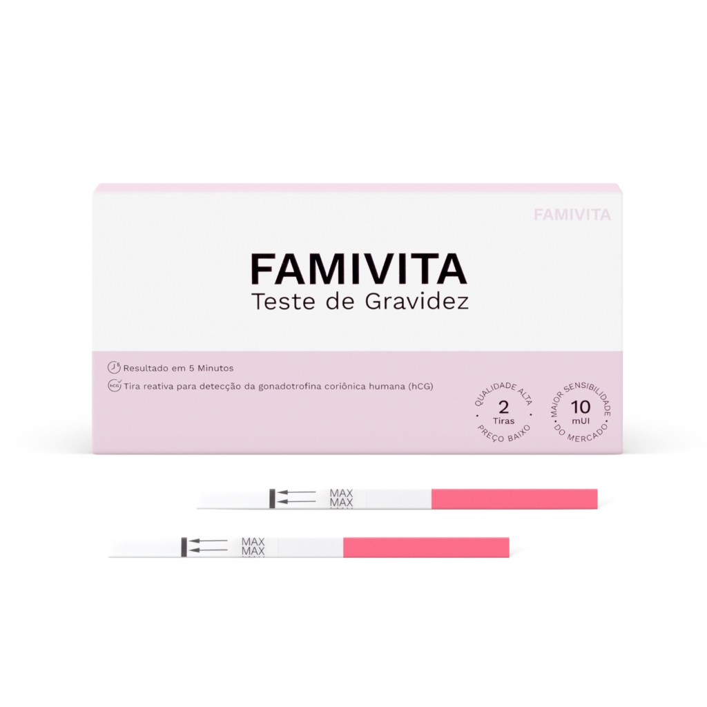 Teste de Gravidez Famivita – 2 Tiras –