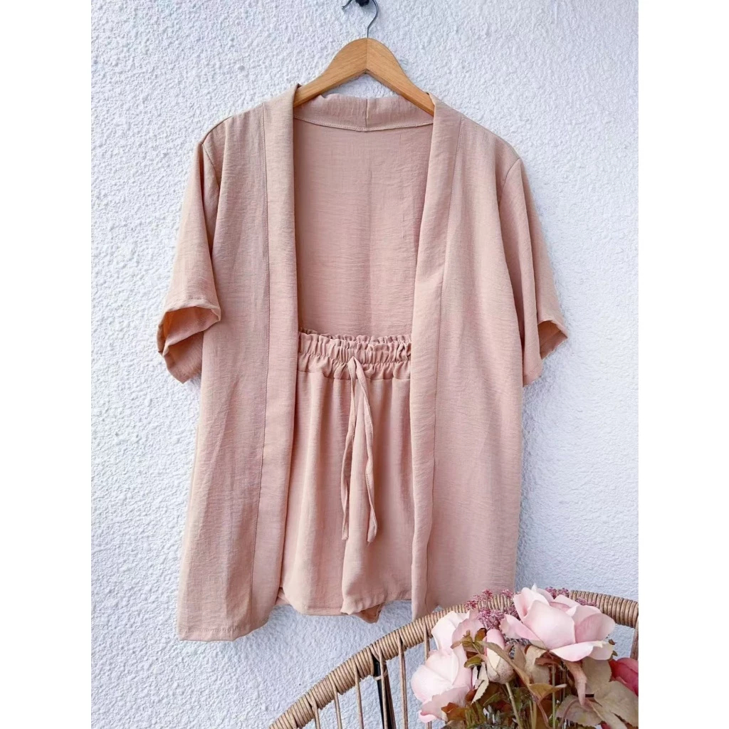 Conjunto Feminino Duna| Kimono Manga Curto + Short