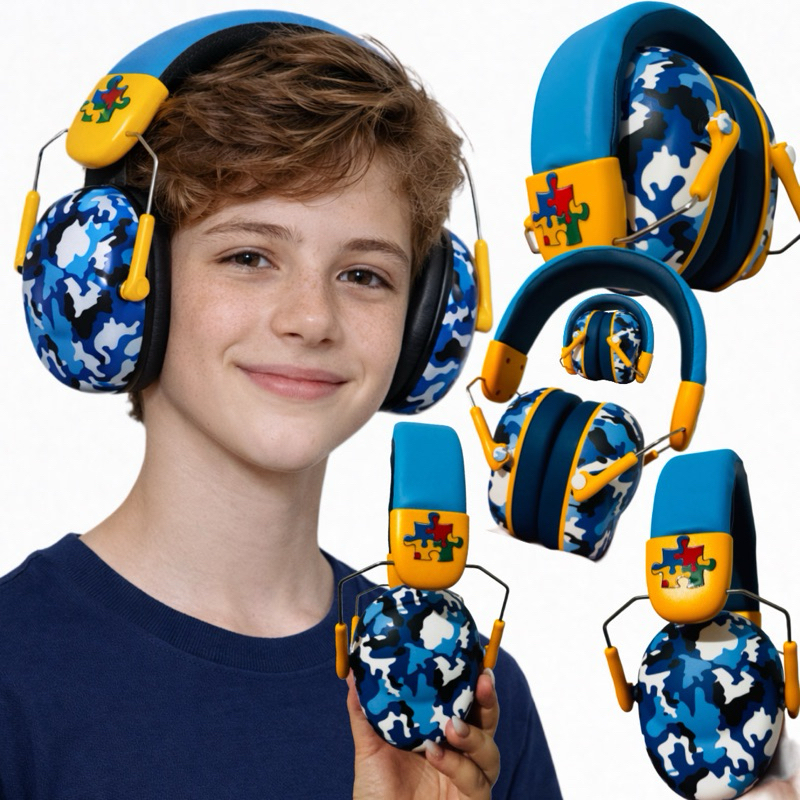 Abafador Autismo Infantil Fone Protetor de Som Ouv