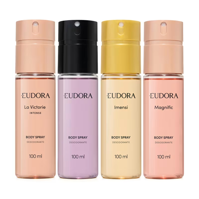 Combo Body Spray Eudora Feminino ou Masculino A Es