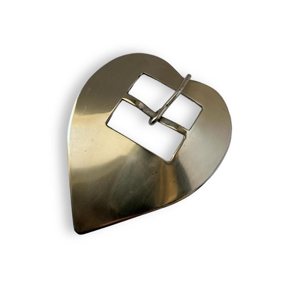 Fivela Coração GG Inox