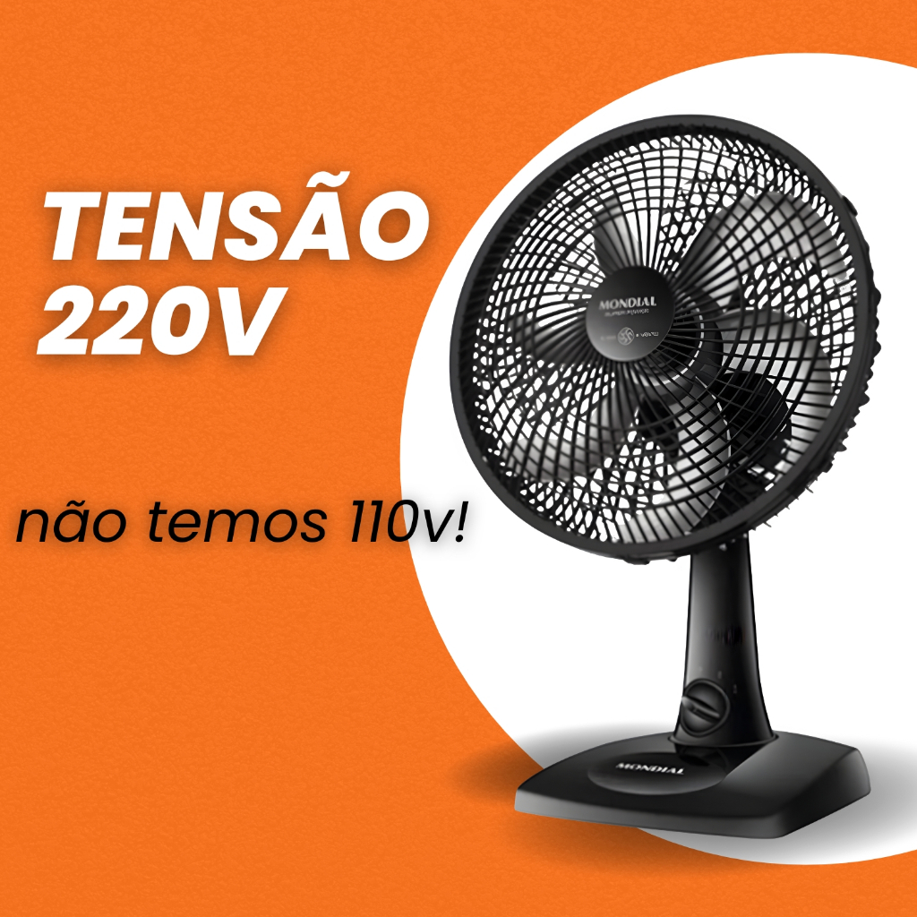 VENTILADOR DE MESA MONDIAL 30CM VSP-30 6P 220V 60H
