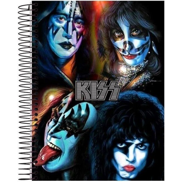 Caderno Kiss Capa Dura 80 Folhas 1 Matéria