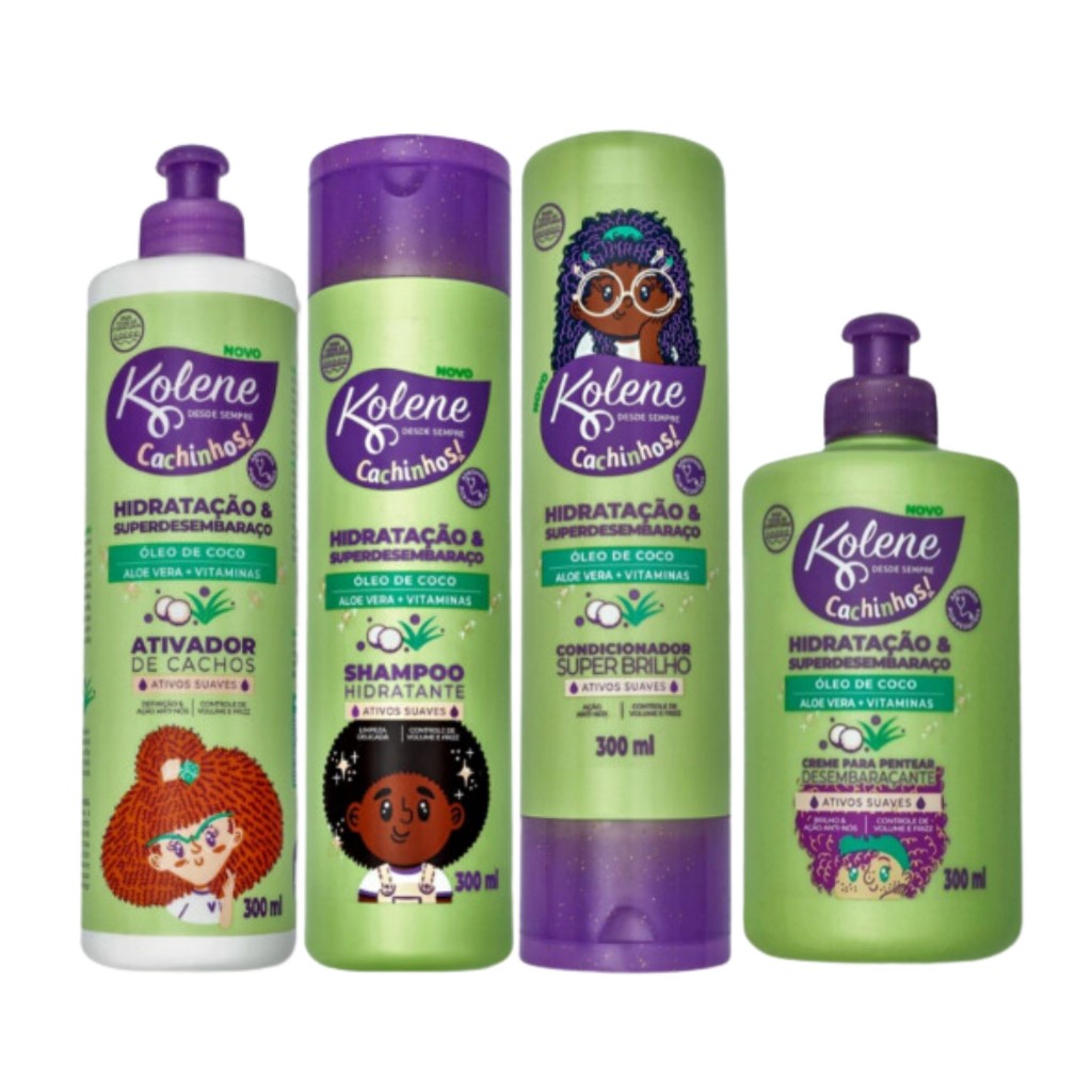 Kit Kolene Cachinhos Poderosos ( Sh + Cond 300ml +