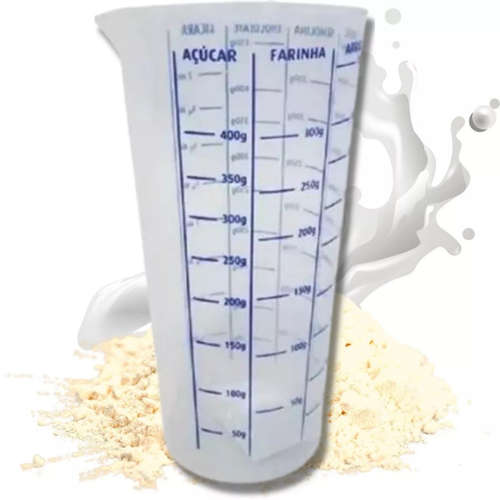 Copo Medidor Dosador Graduado Plástico 500 Ml Cor