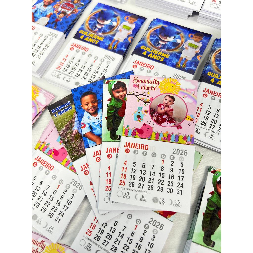 Mini Calendário Personalizado 2026