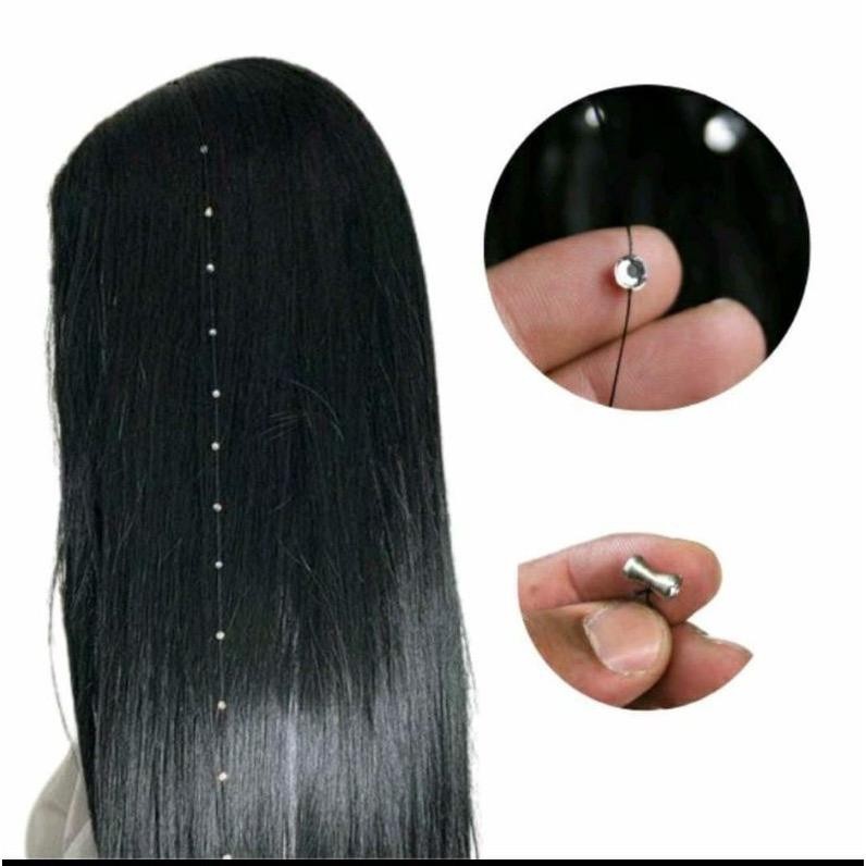 Kit 5 Cristal Para Cabelo Fio Brilho Strass Compri