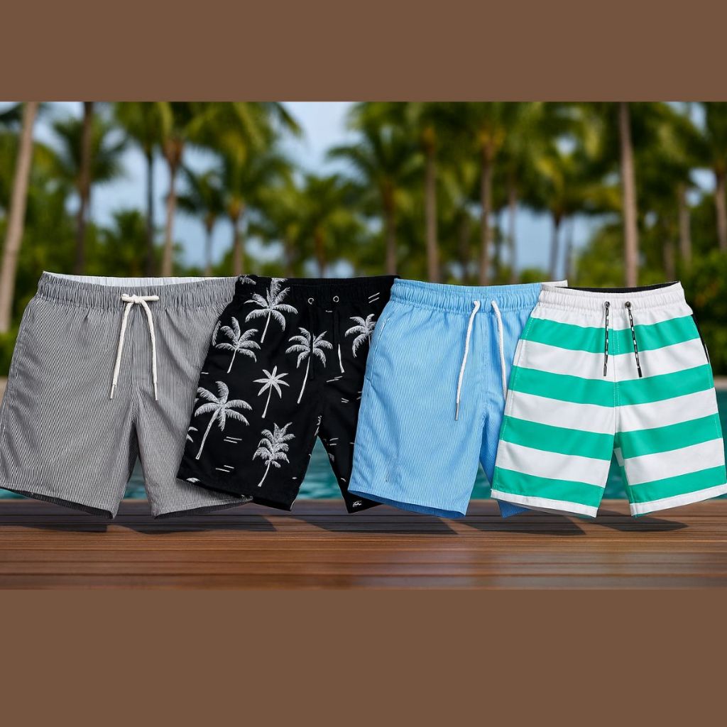 kit de shorts de praia menino juvenil infantil em 