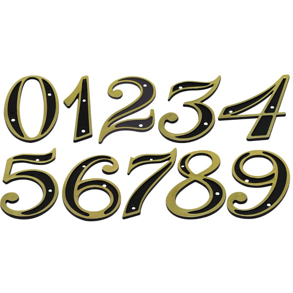 Números Residencial Dourado Colonial 0 ao 9 Casa 