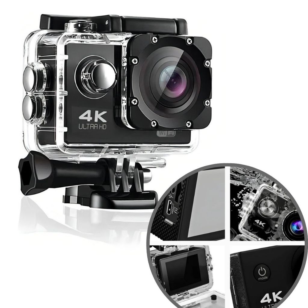 Câmera Filmadora Sport 4k Ultra Hd Wi-fi Capacete