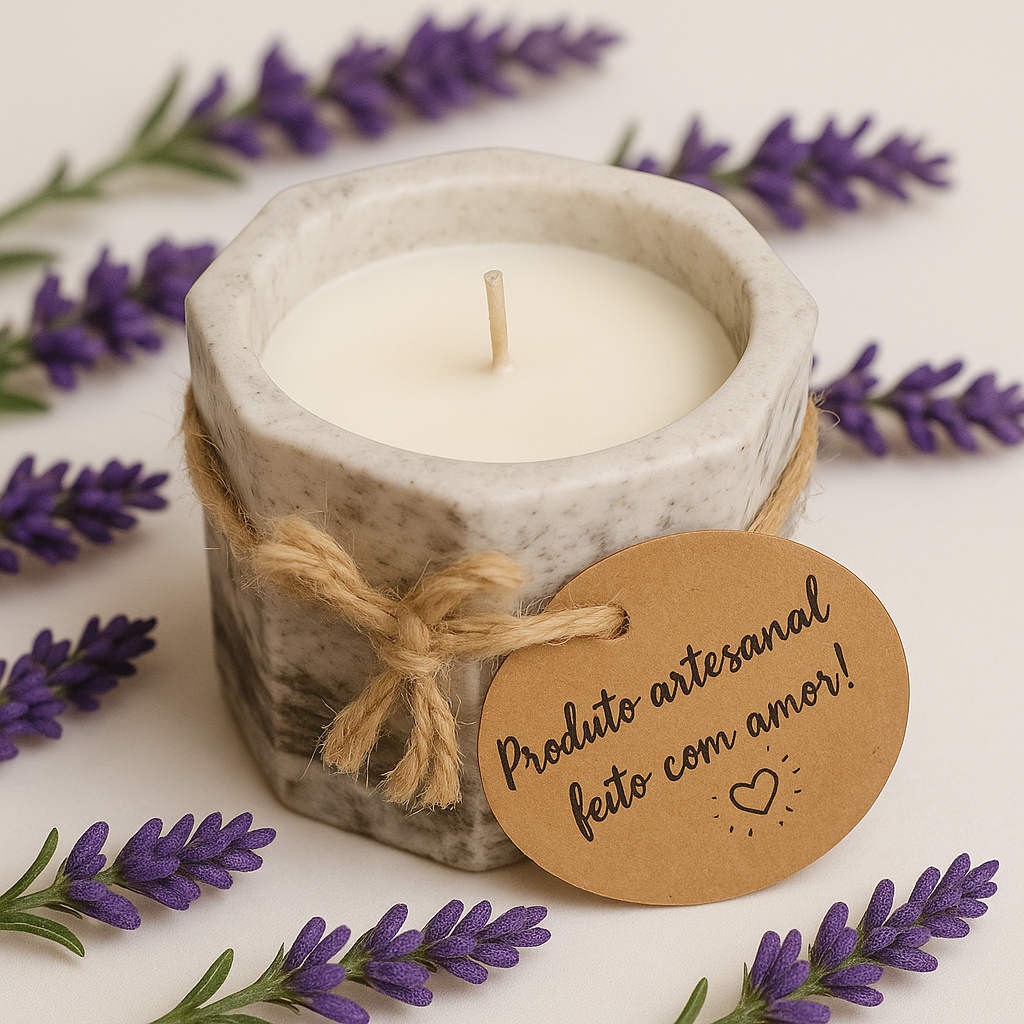 Vela Aromática 35g Perfumada Artesanal 100% Veget