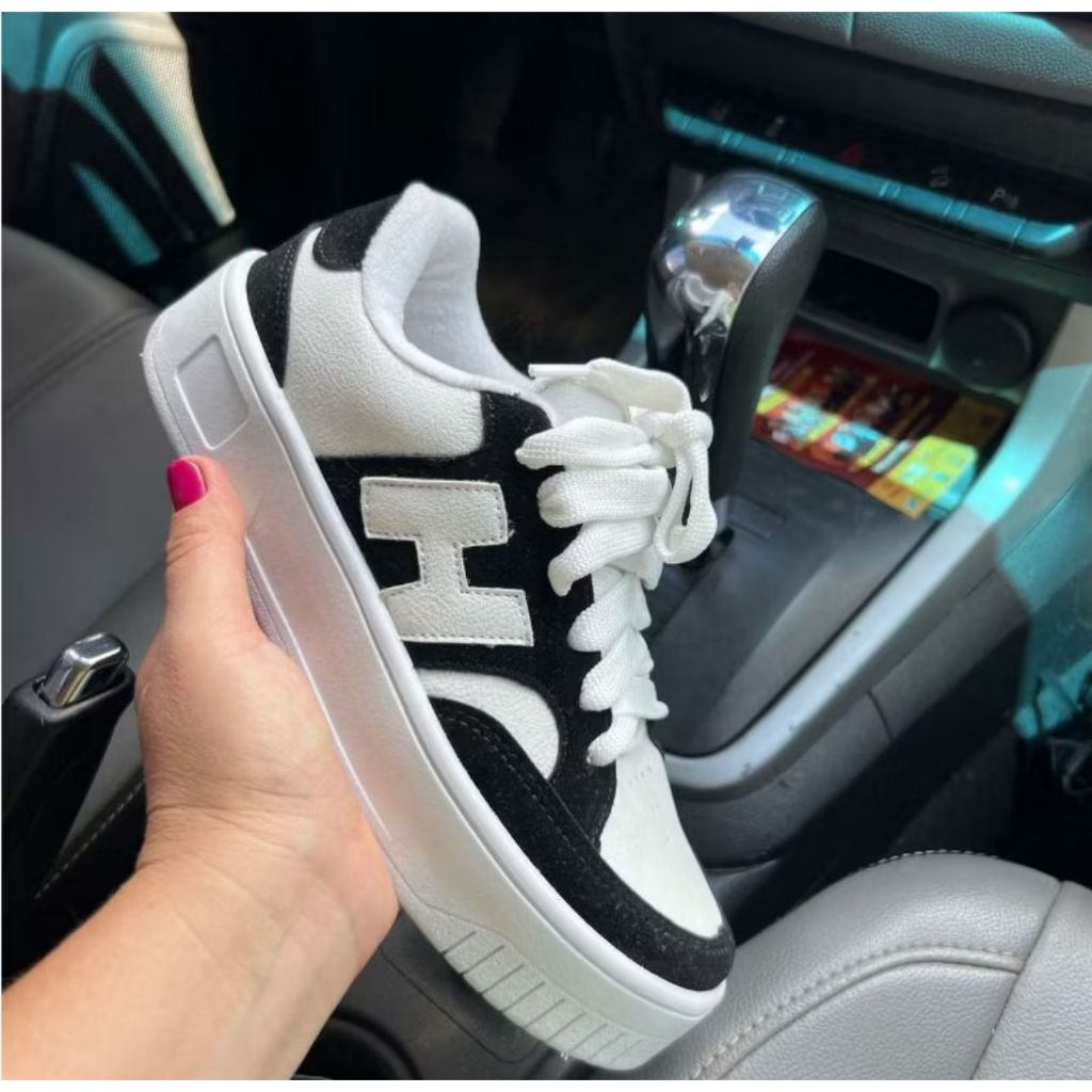 Tênis Aconchegante Estiloso Preto 34 ao 39