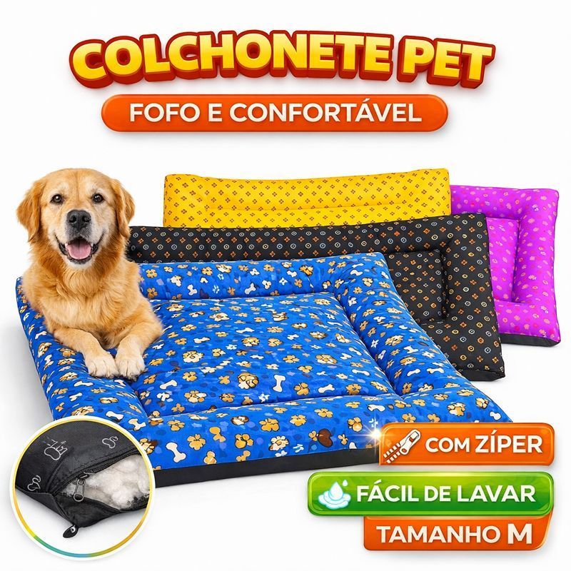 Cama Colchonete para pet Cachorro Gato Média 76 x