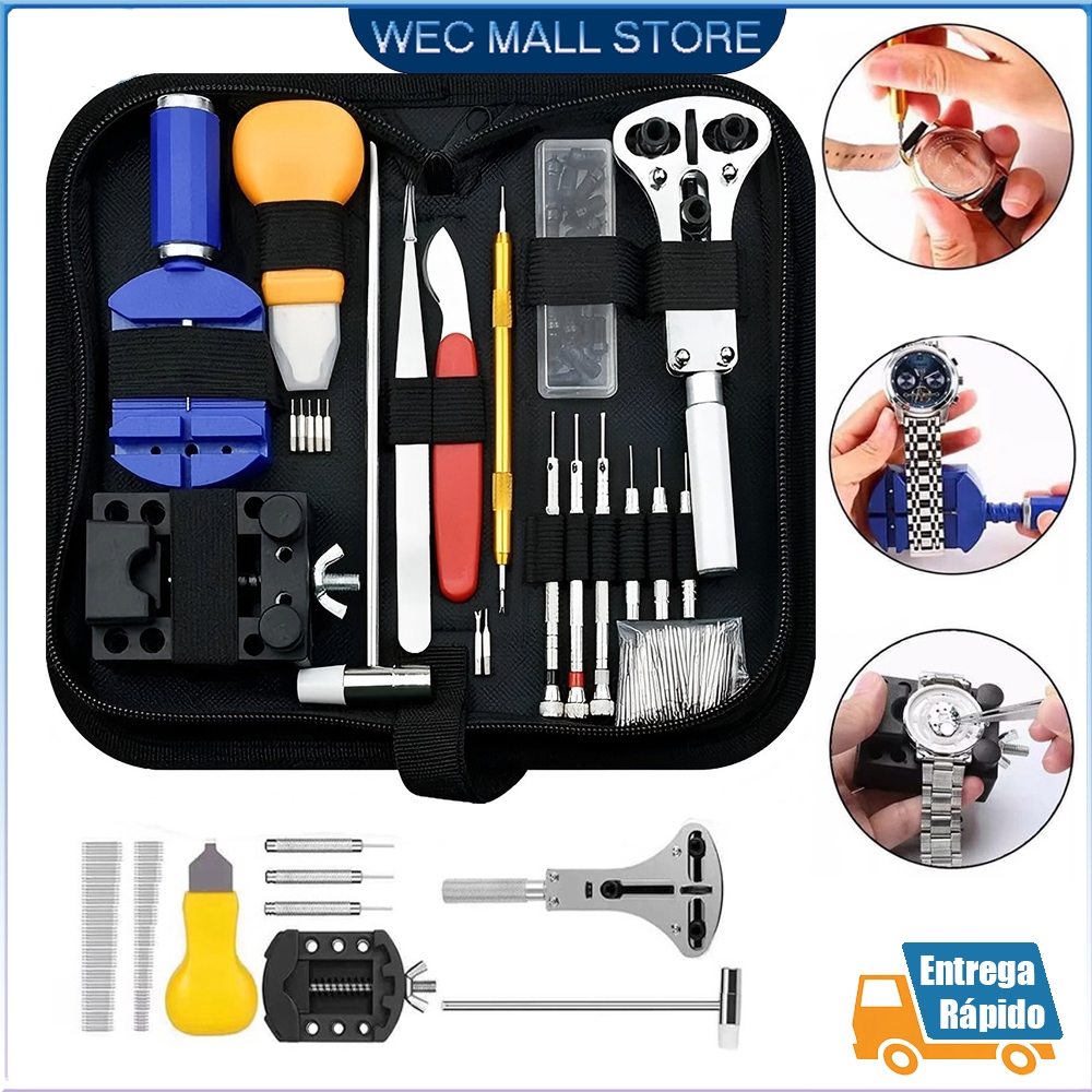 Kit 147 Pcs Ferramentas Relojoeiro Conserto De Fer