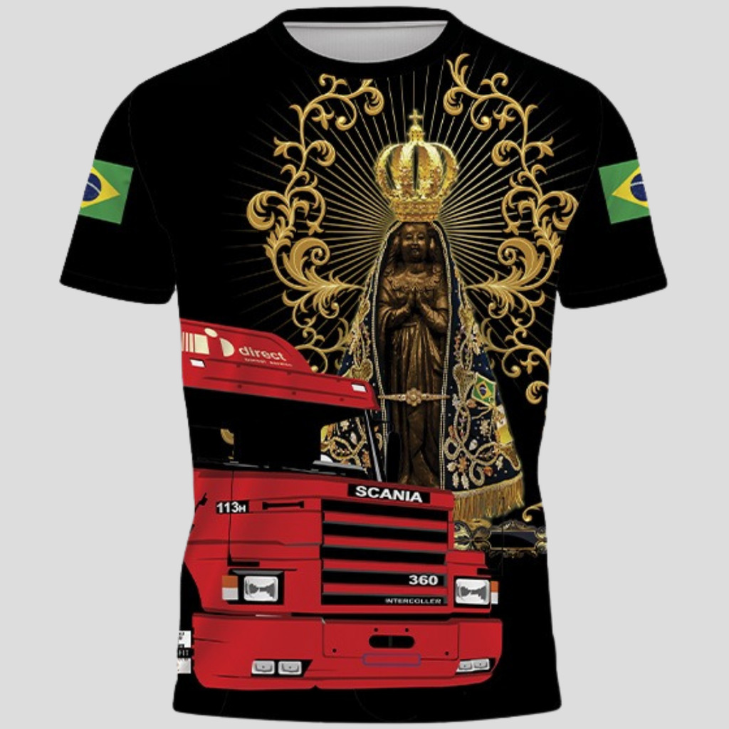 Camiseta Camisa Caminhoneiro Scania Dry Fit Gola R