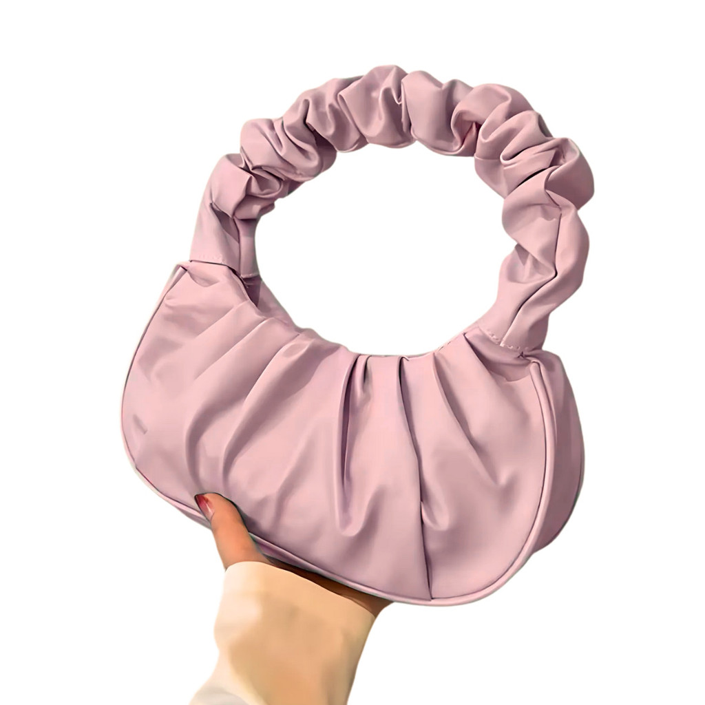 bolsa nuvem de moda pregueada, sólida e grande ca