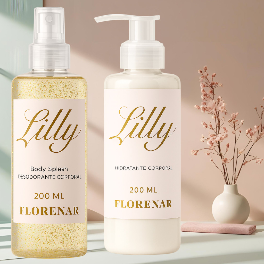 1 Kit Feminino Body Splash Lily 200Ml + 1 Hidratan