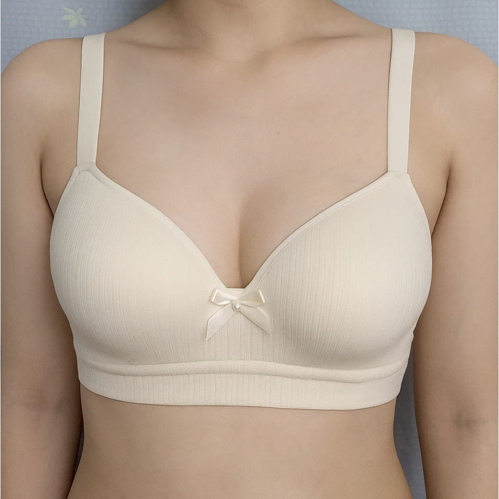 Sutiã Feminino Maxxino com Laço e Pérola –