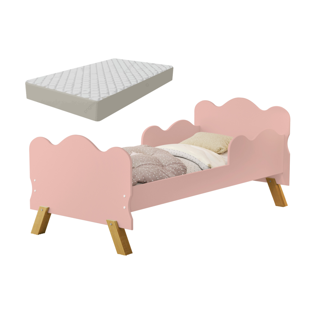 Mini Cama Infantil com Colchao Angel com Proteçã