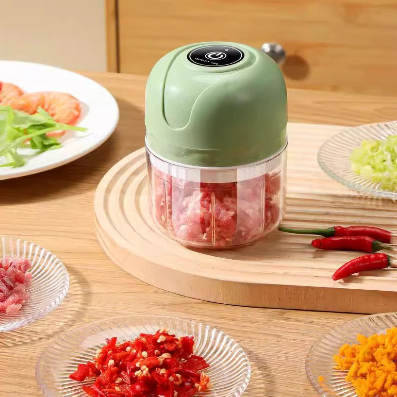 Mini Processador Elétrico de Alimentos Portátil 