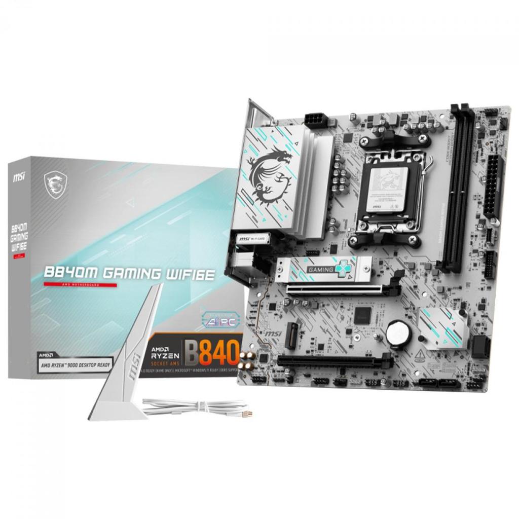 Placa Mãe MSI B840M Gaming WiFi6E, Chipset B840, 