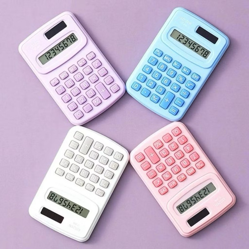 Mini Calculadora De Bolso Colorida 8 Dígitos Esco