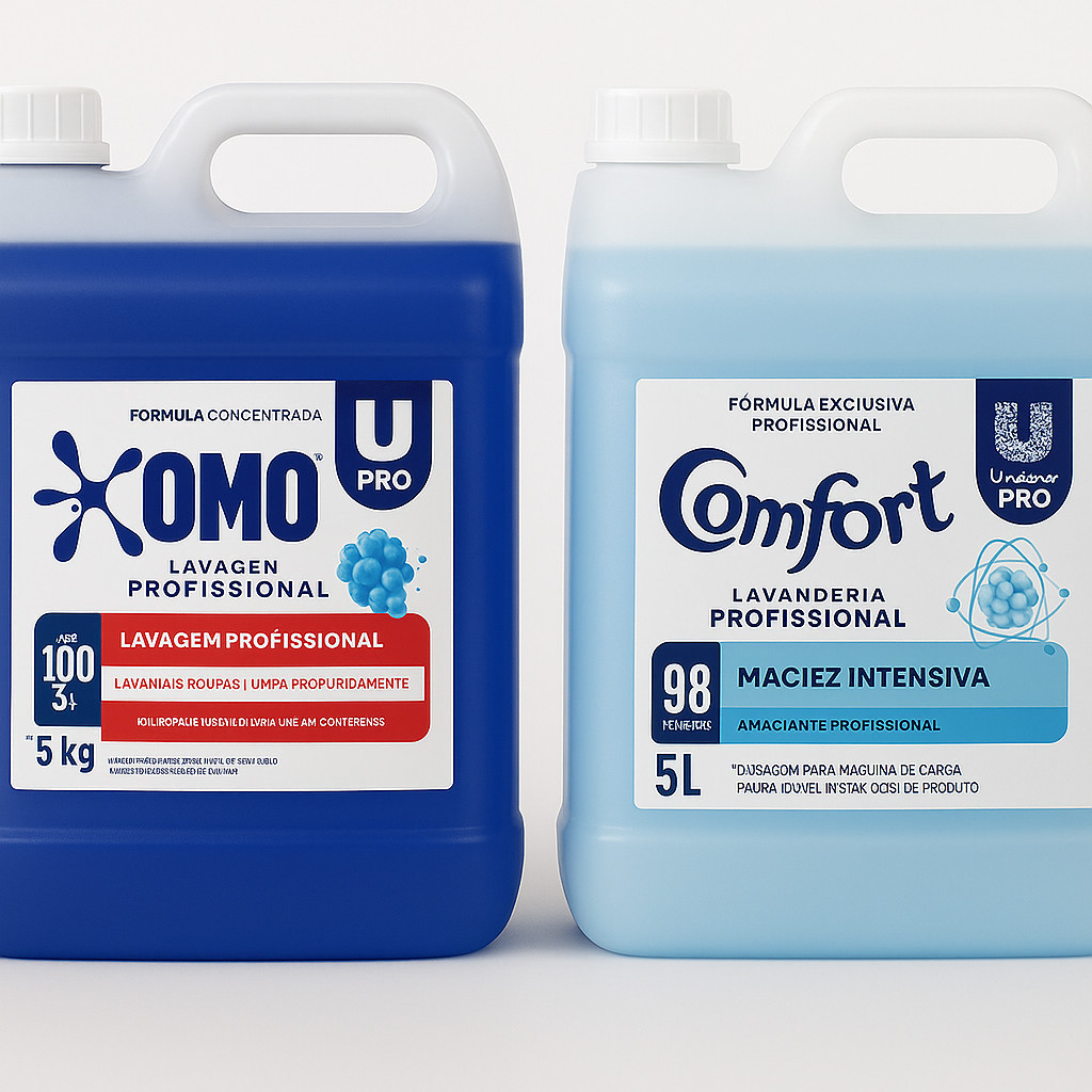 KIT PROFISSIONAL  SABÃO LÍQUIDO + AMACIANTE CONC