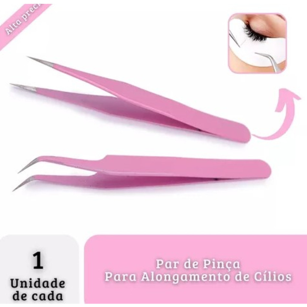 KIT 2/4/6 unidades Pinça Curva De Precisão Para 