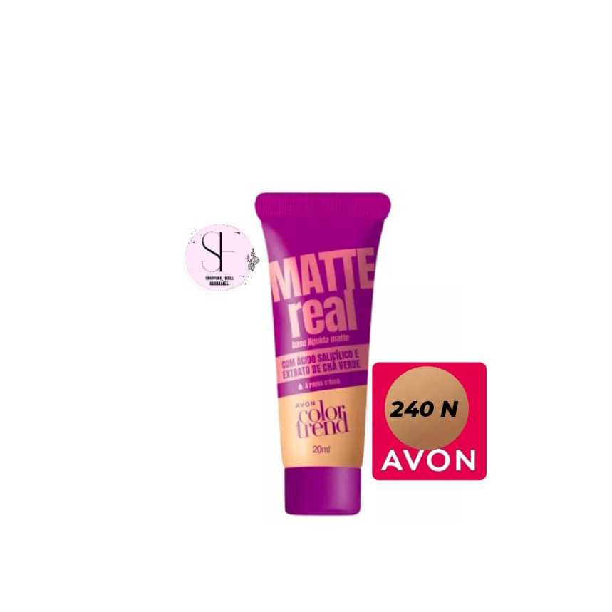 Base Matte Real Color Trend Avon A Prova D Água &