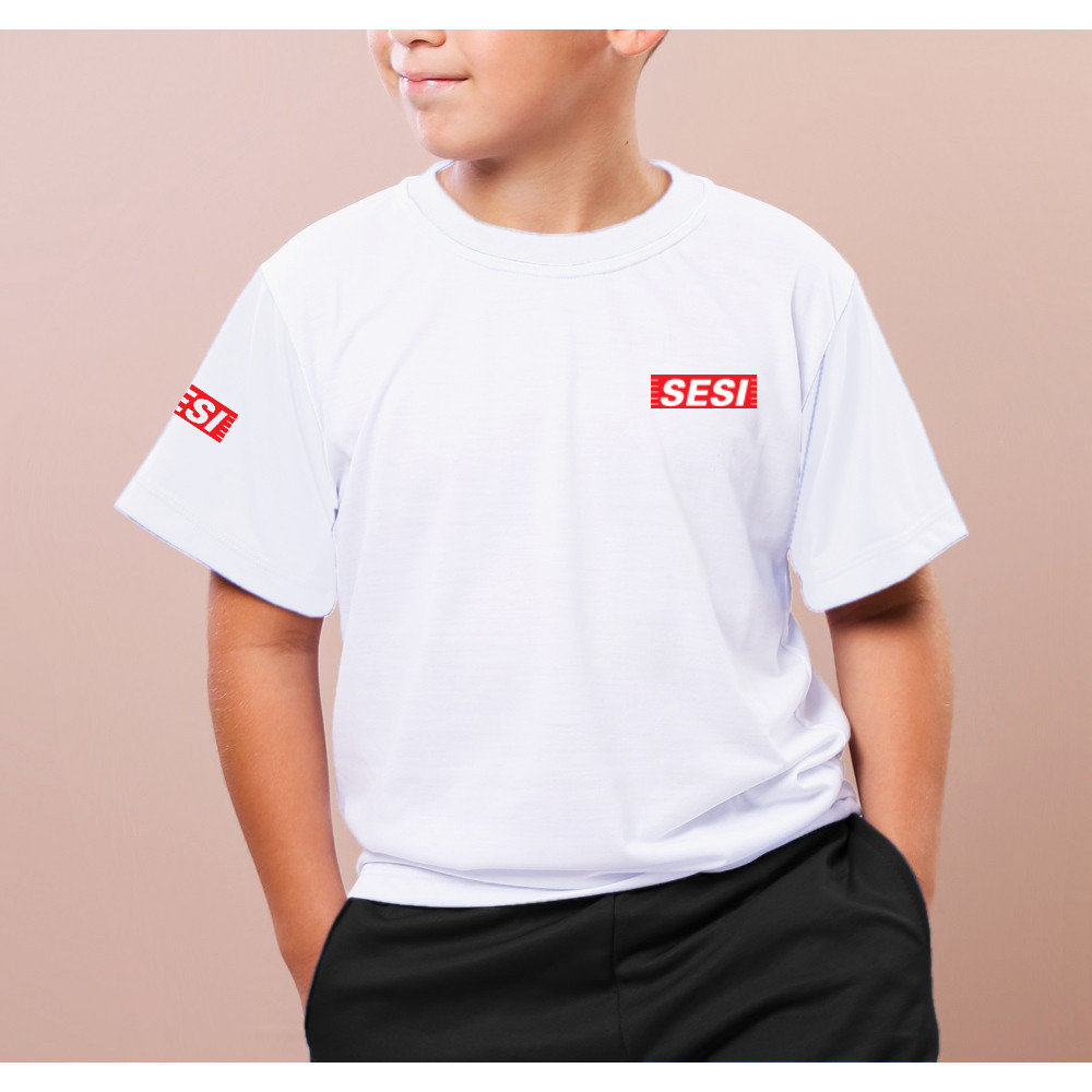 uniforme sesi camiseta unissex infantil e adulto u