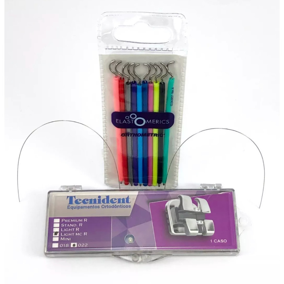 Kit Aparelho Fixo Braquetes Ortodônticos + 2 Fios