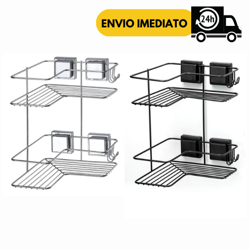 Suporte Porta Shampoo E Sabonete  Duplo Parede Ven