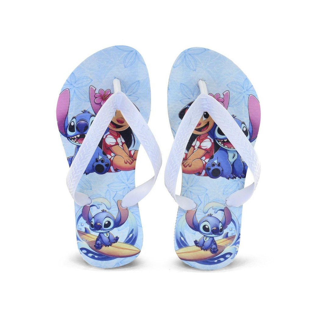 Chinelo Stitch infantil Menino Azul do 25 ao 33 Co