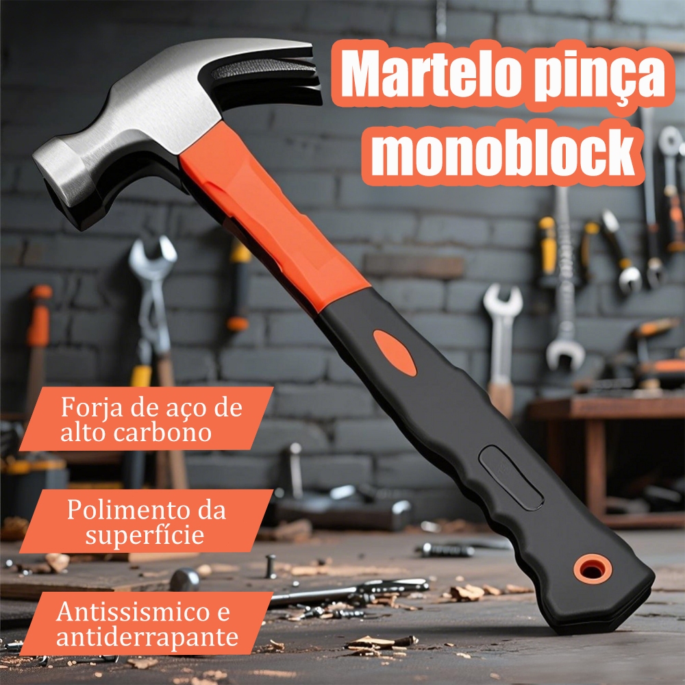 Martelo De Unha Profissional 27.5cm Em Aço Forjad