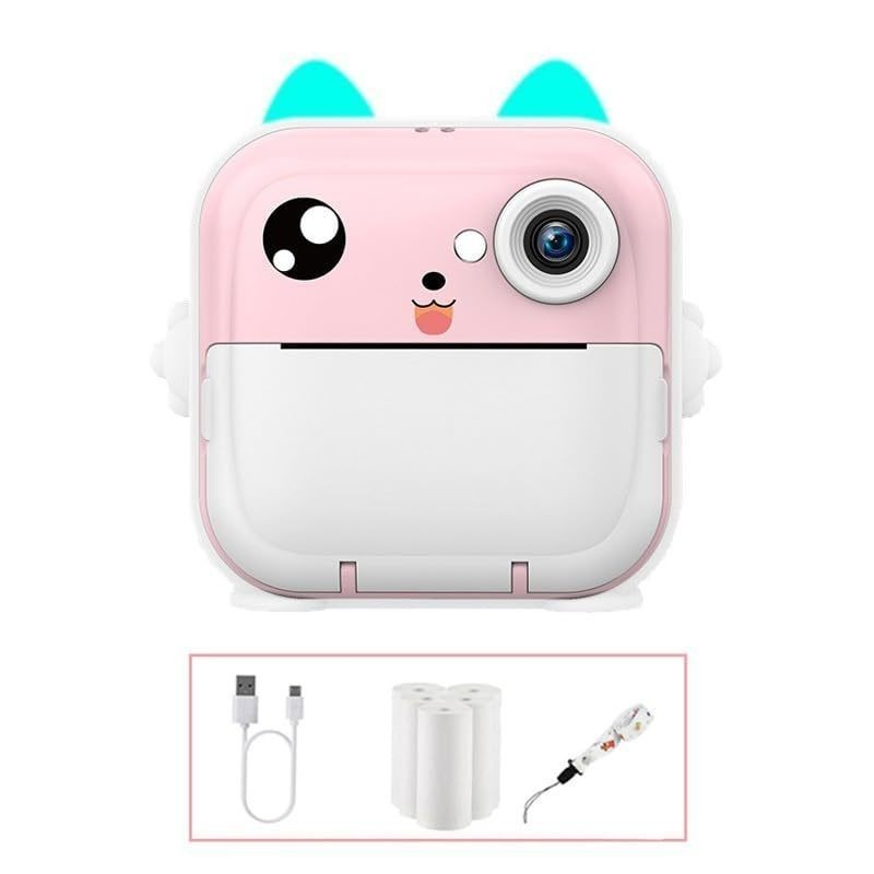 Câmera De Impressão Instantânea Para Crianças 