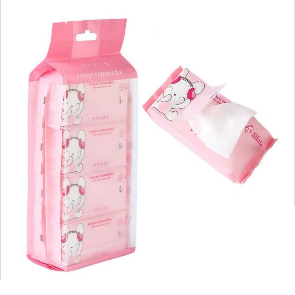 Pacote Lenços removedor de maquiagem VIVAI 5071.1