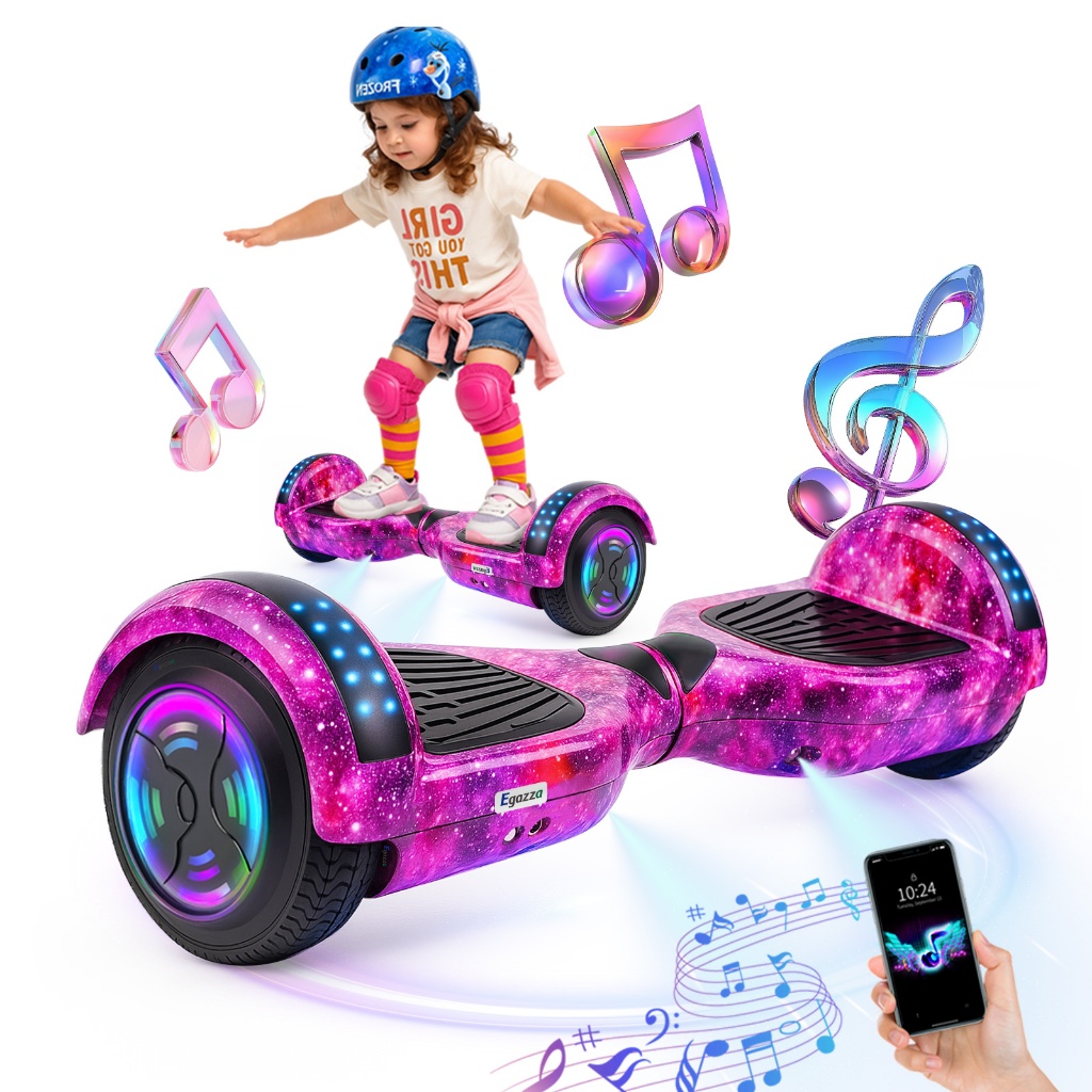 NovoEgazza Hoverboard Overboard Skate Elétrico 6,
