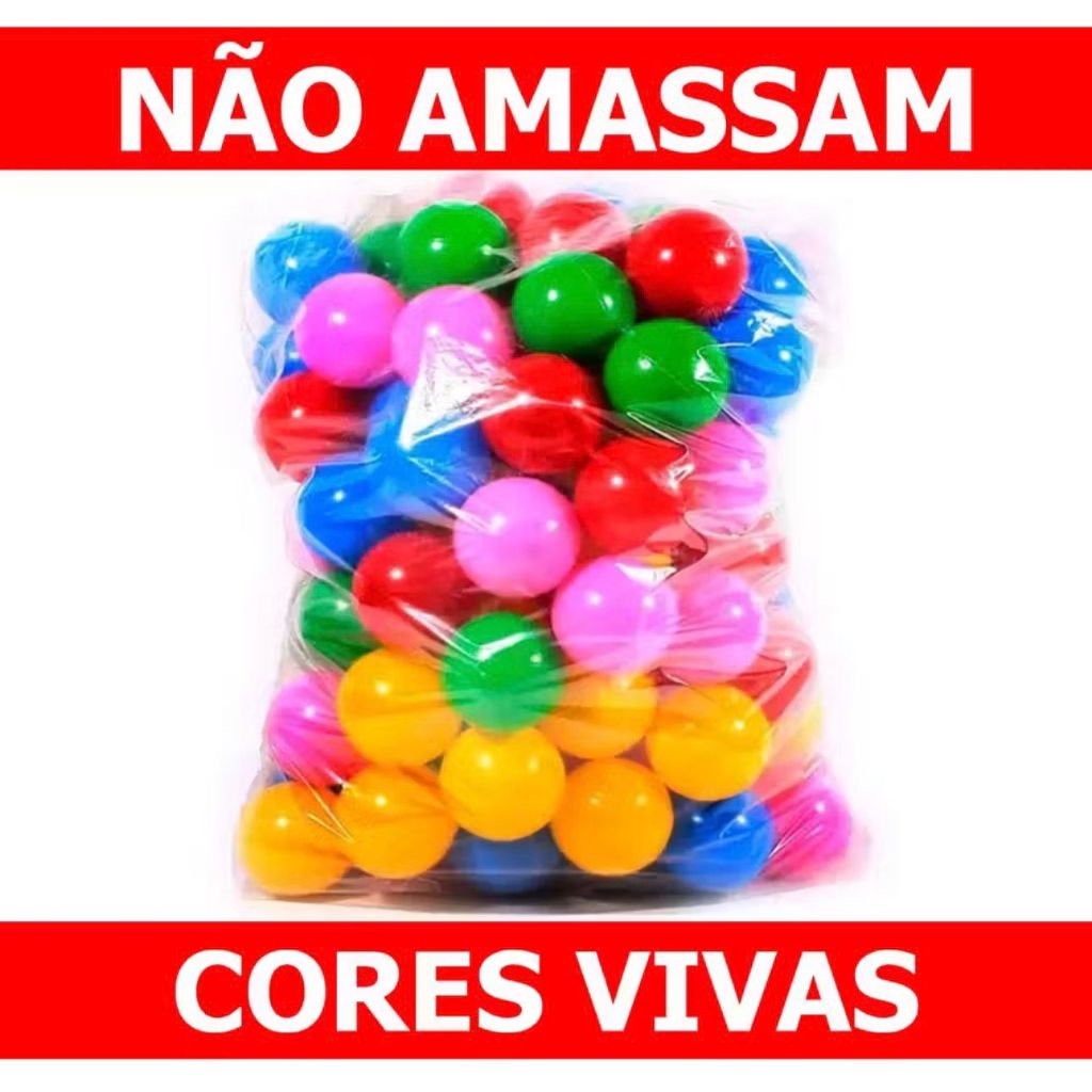 Bolinhas Coloridas para Piscina Kit 25 Unidades