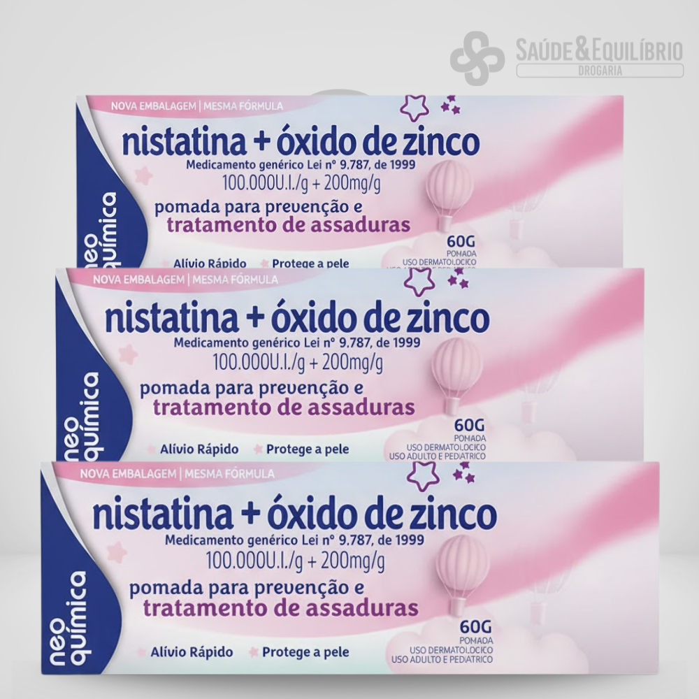 Kit Pomada para Assaduras com Óxido de Zinco 60g 