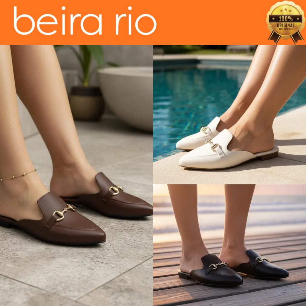 Mule Sapato Feminino Beira Rio Bico Fino Comfy Fiv