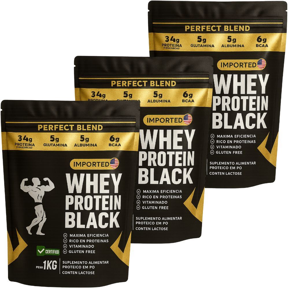 Whey Protein  3kg – Suplemento Alimentar Pro