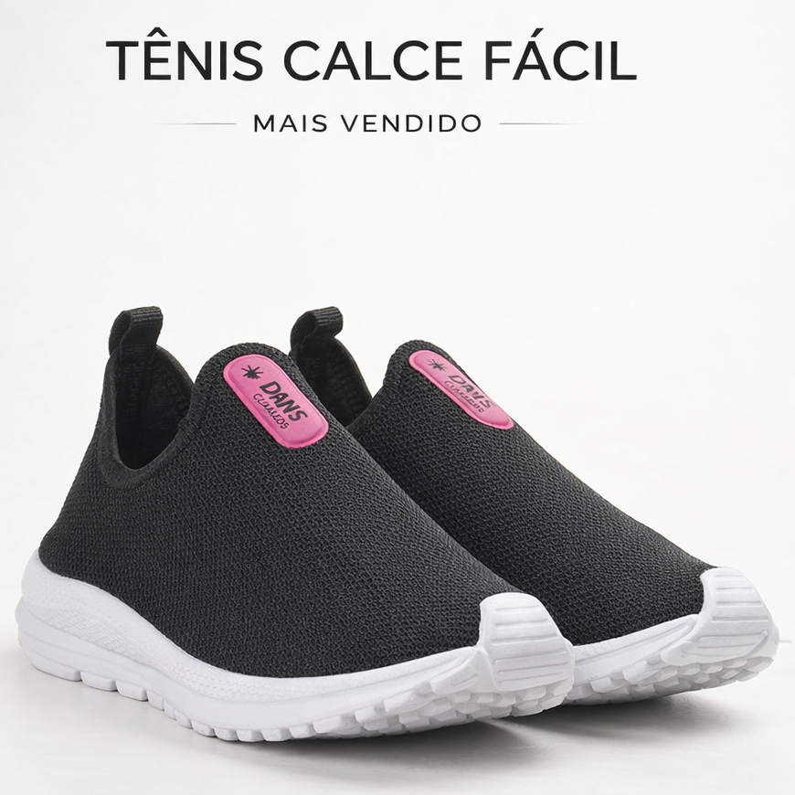 Tênis Meia Calce Fácil Feminino Dia a Dia Slip O