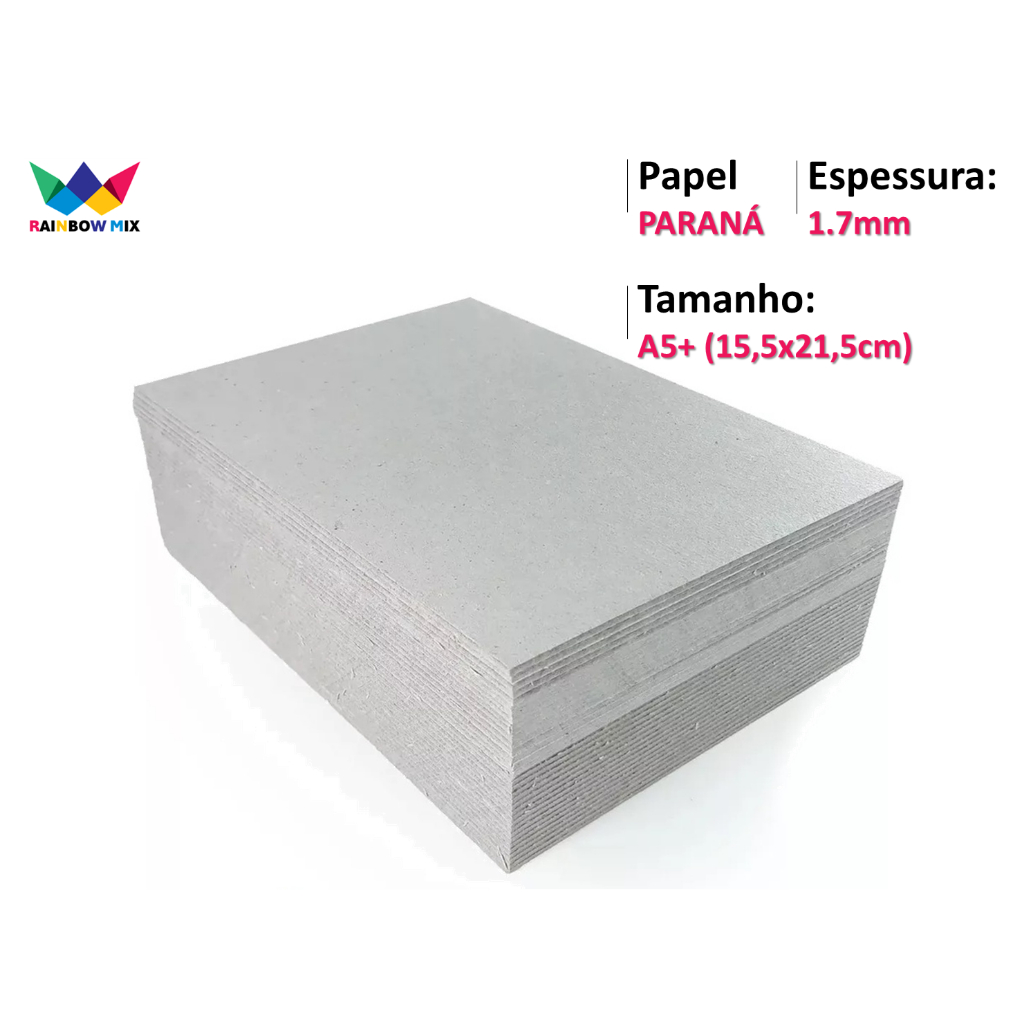 Papelão Paraná 1,7mm – 50 Placas Capa Agen