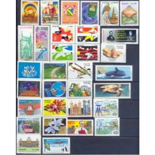 ANO COMPLETO DE SELOS DE 1987 – SELOS COMEMO