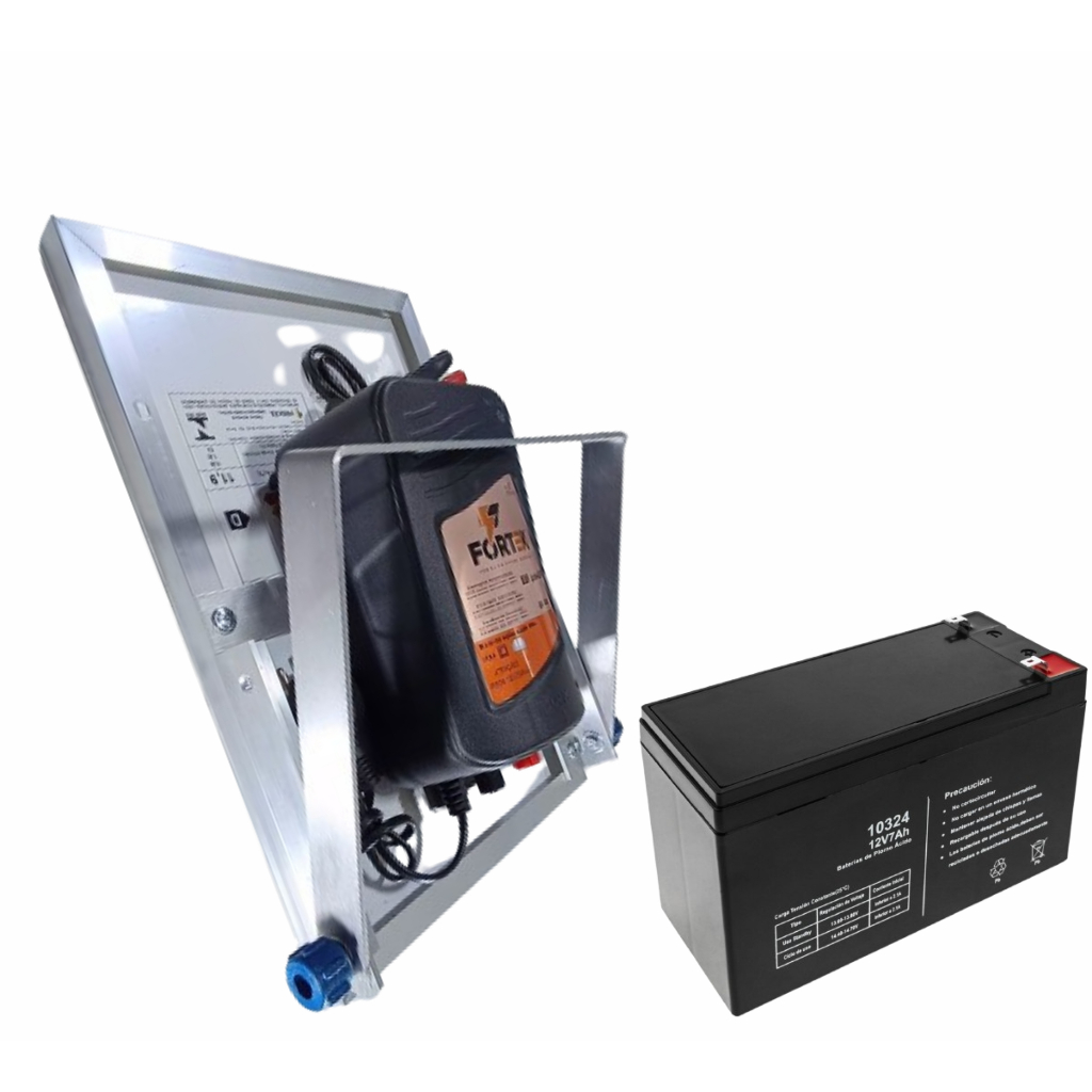 01 Cerca Eletrica Solar FK40k + 01 Bateria 12V 7A